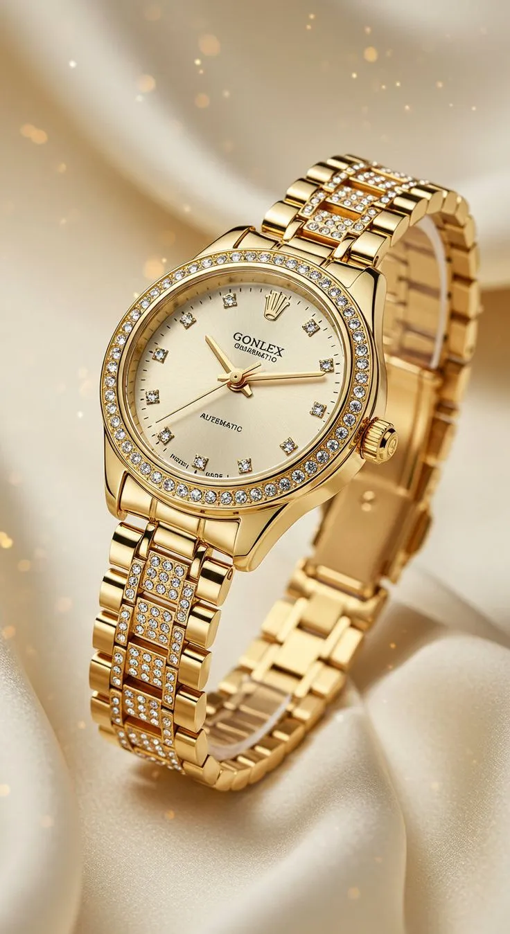 Gold and Diamond Wristwatch